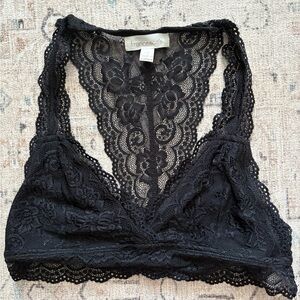 Francesca's Collections Black Lace Bralette